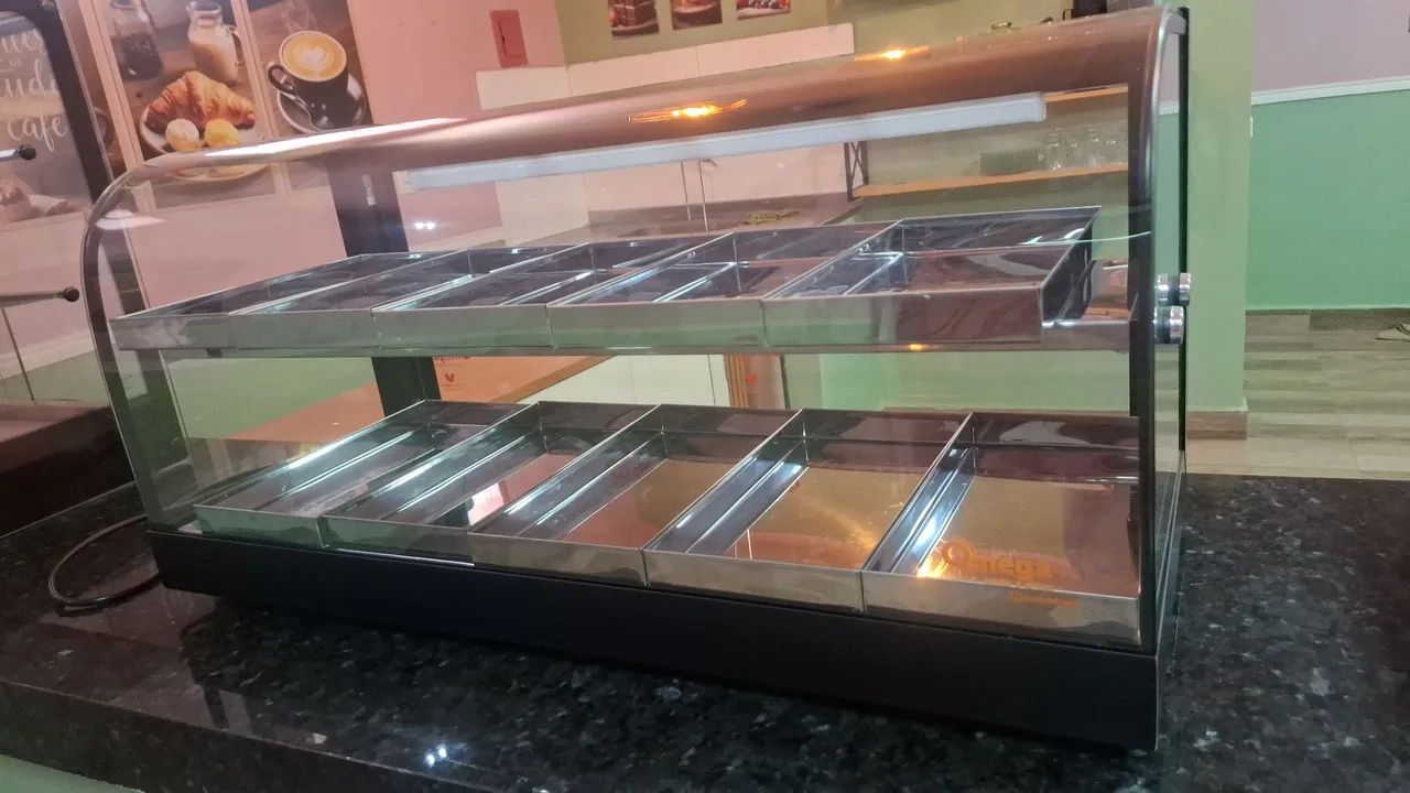 Vitrine seca de balcão com led - Foto 2