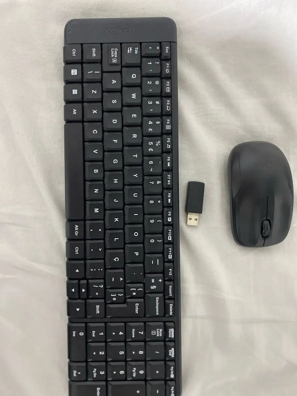 KIT TECLADO E MOUSE SEM FIO LOGITECH - PRETO - Foto 3