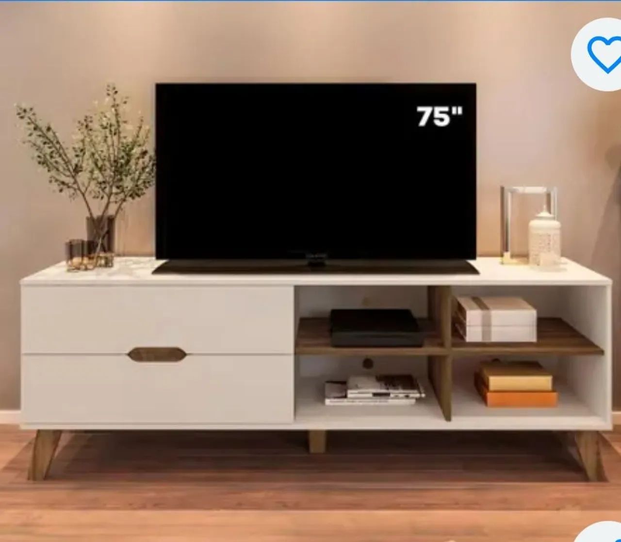 Rack para tv até 75 polegadas/Sem marcas de uso