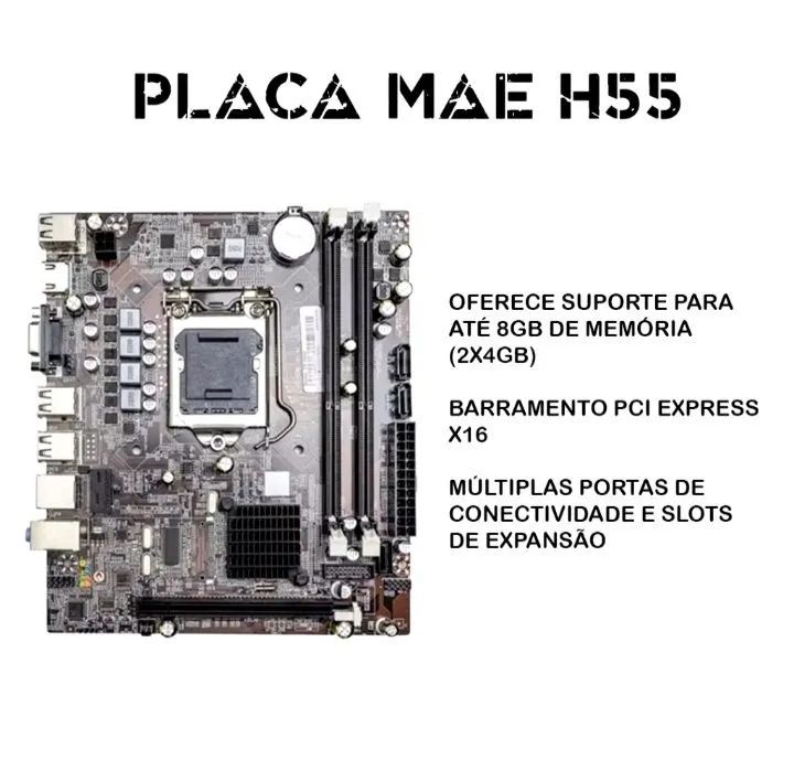 Placa mãe intel DUEX para PC GAMER H55