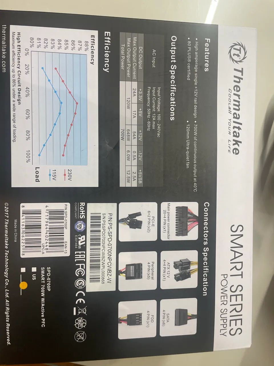 Fonte computador 700w - Foto 3