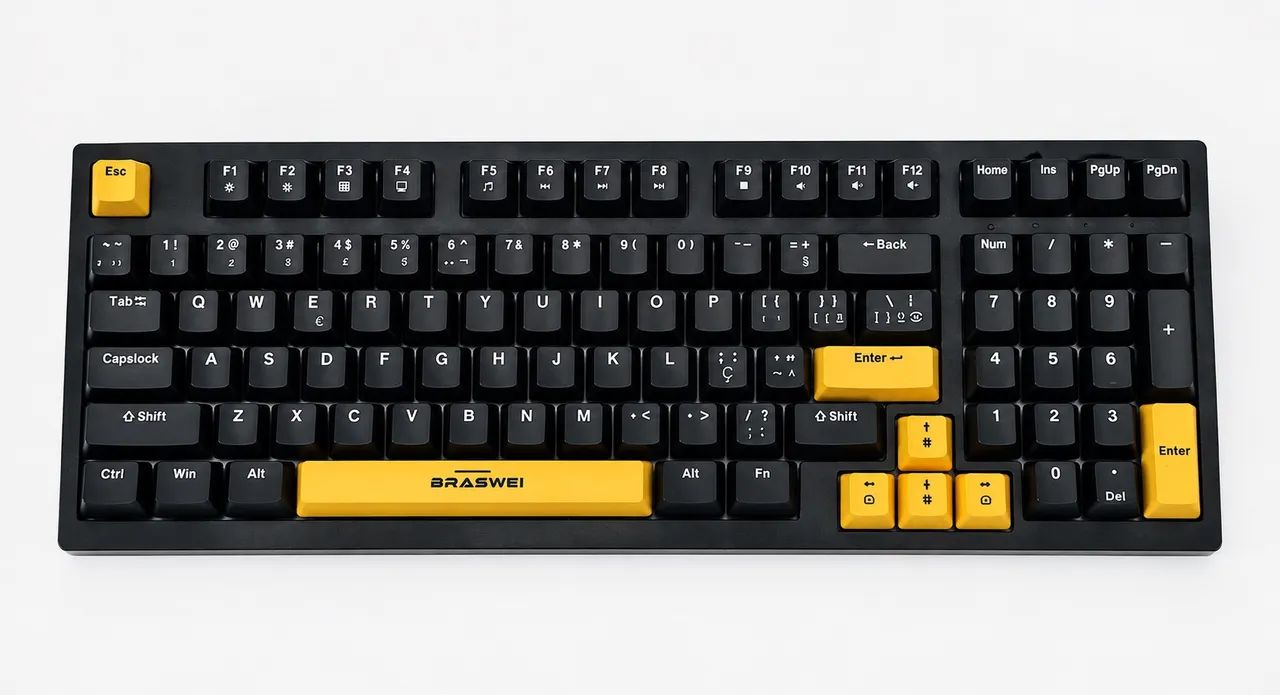 TECLADO MECÂNICO BRASWEI - Foto 2