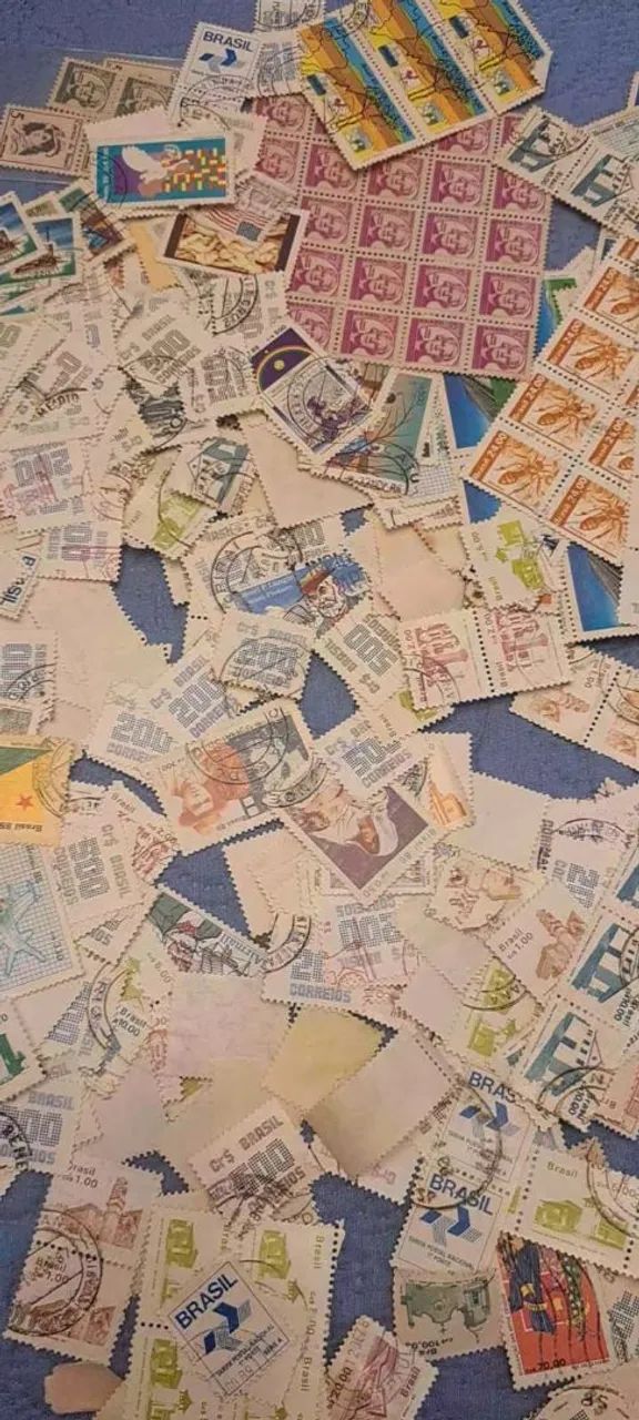 Coleção antiga de selos com mais de 100 anos - Foto 3