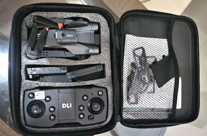 Drone Com Câmera Em Tempo Real Maleta e Acessórios 2 Câmeras Móvel - Foto 4