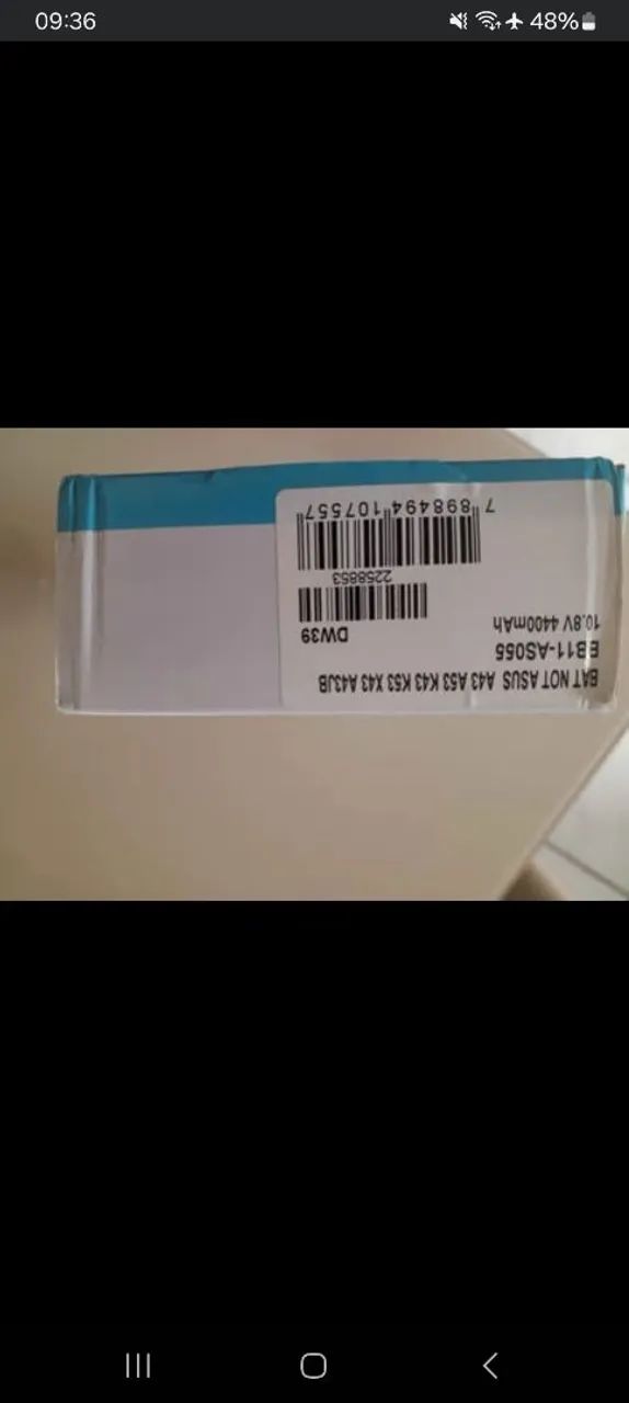 Bateria nova lacrada na caixa para Notebook Asus X53s e outros modelos - Foto 2