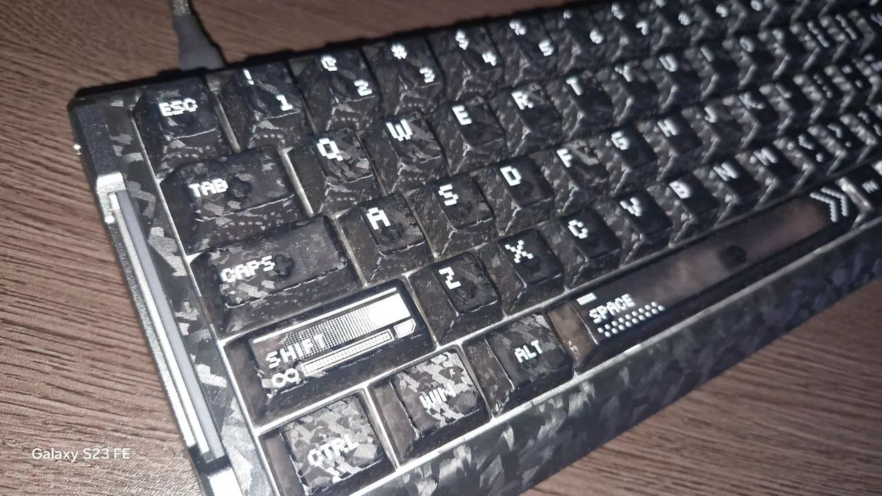 Teclado Gamer ATTACK SHARK R68 HE 8000Hz em Fibra de Carbono com Gatilho Rápido - Foto 5
