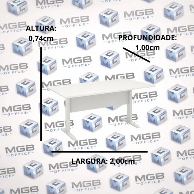 Mesa de Reunião Retangular - 0,74x2,00x1,00cm Nova entregamos - Foto 2