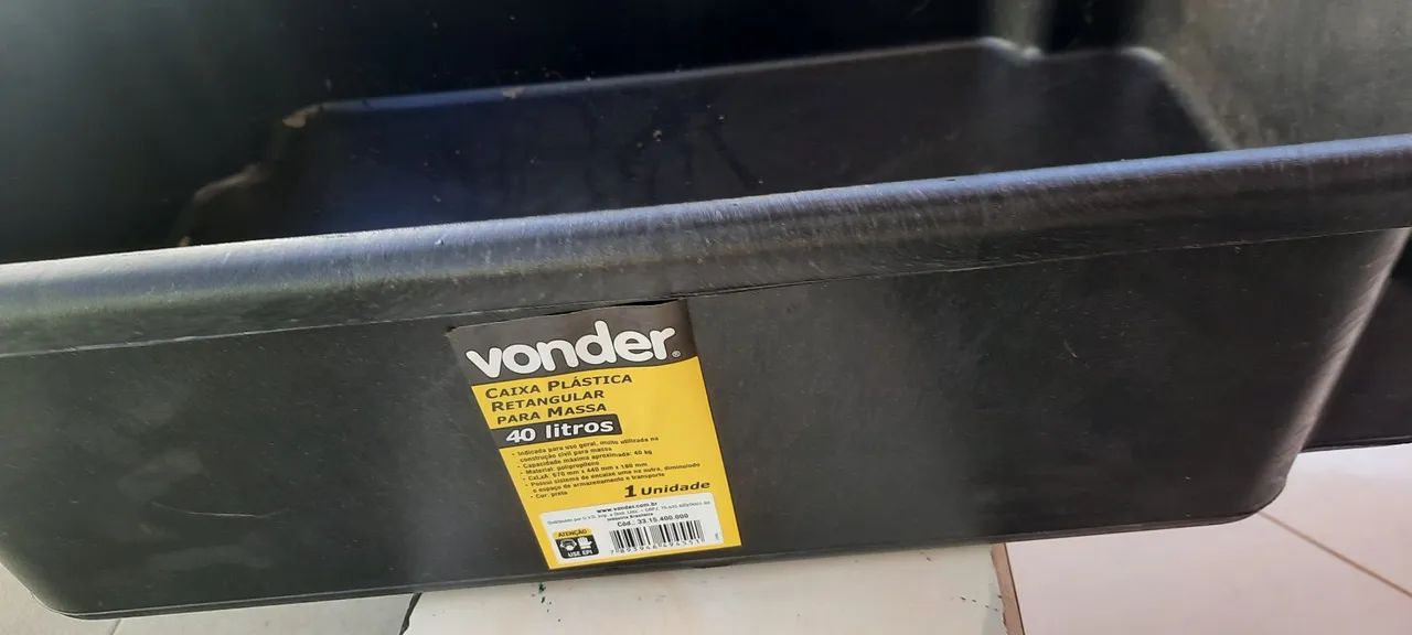 DUAS CAIXAS PLÁSTICA 40 LITROS VOLDER