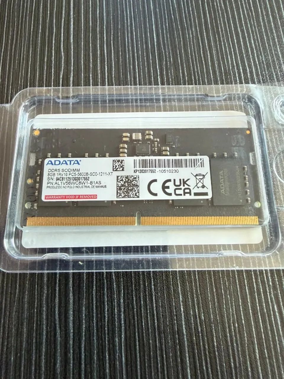 Memória Ram Notebook Adata 8gb Ddr5 Sodimm 5600 (Usado) - Foto 2