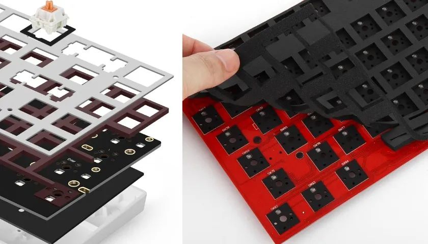 Foam entre PCB e Plate de teclado 60% - Foto 4