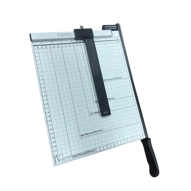 A4 Paper Guillotine, 10 Sheets, 80gsm, with Adjustable Guide and Locking System – New