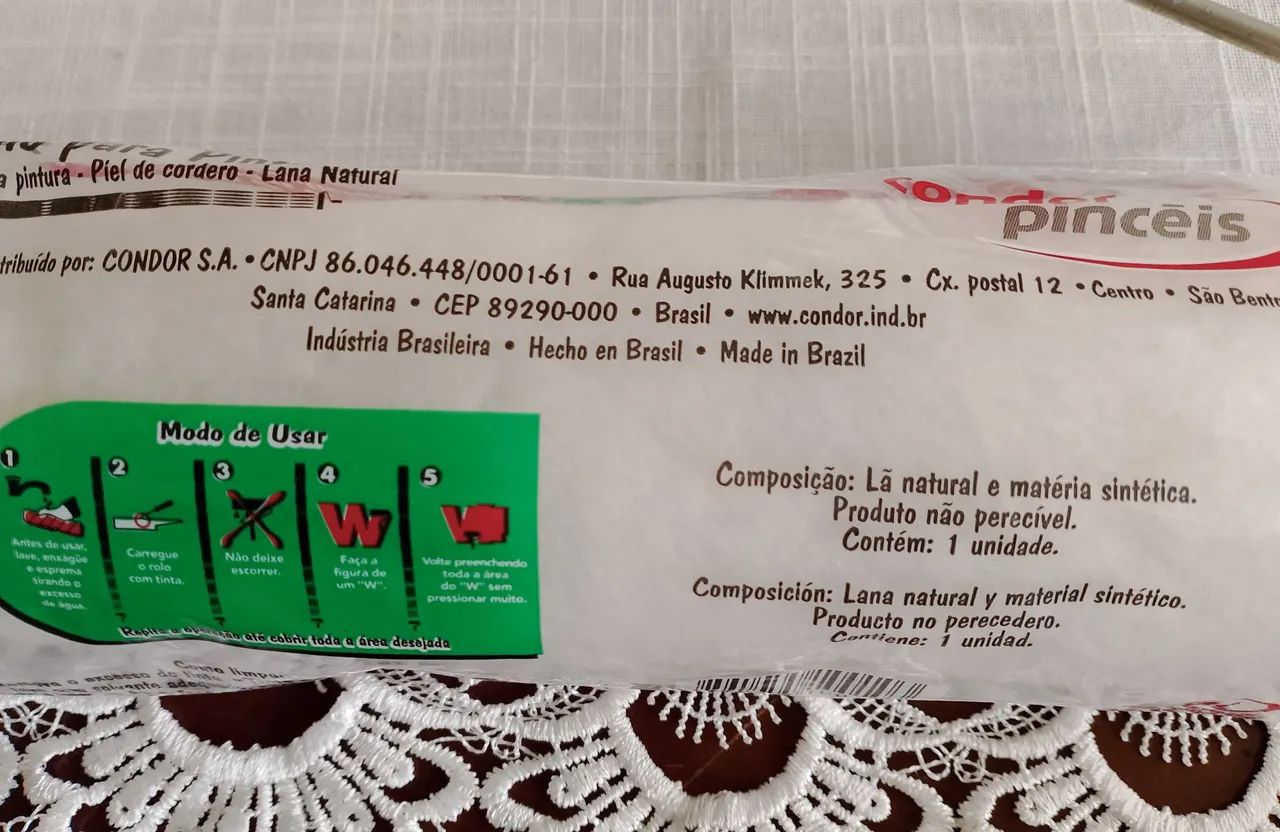 Rolo de pintura lã de carneiro Condor65163263140738123