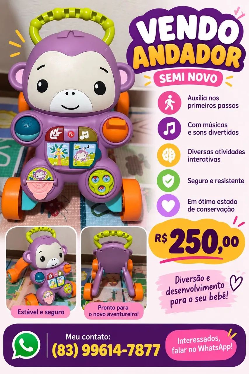 Andador semi novo 