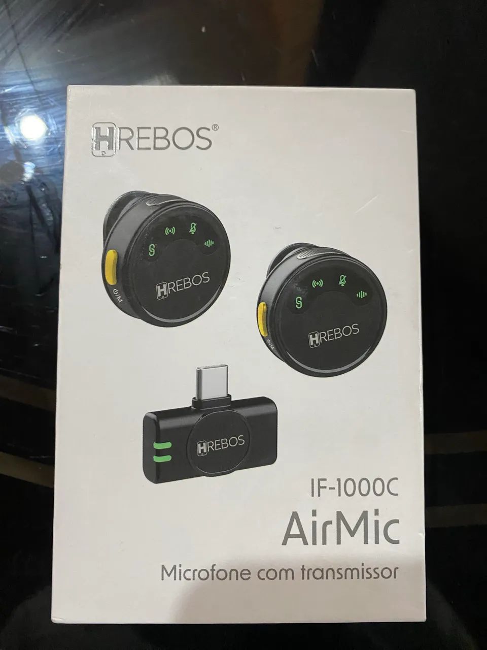 Microfone Sem Fio Hrebos AirMic IF-1000C - Foto 3