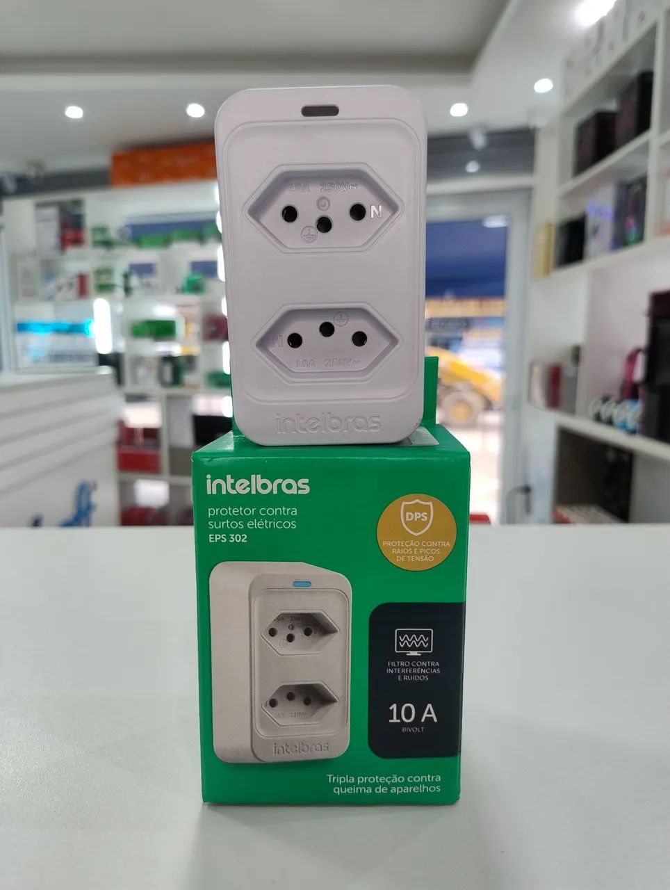 Protetor Elétrico Intelbras Com Proteção Contra Surtos