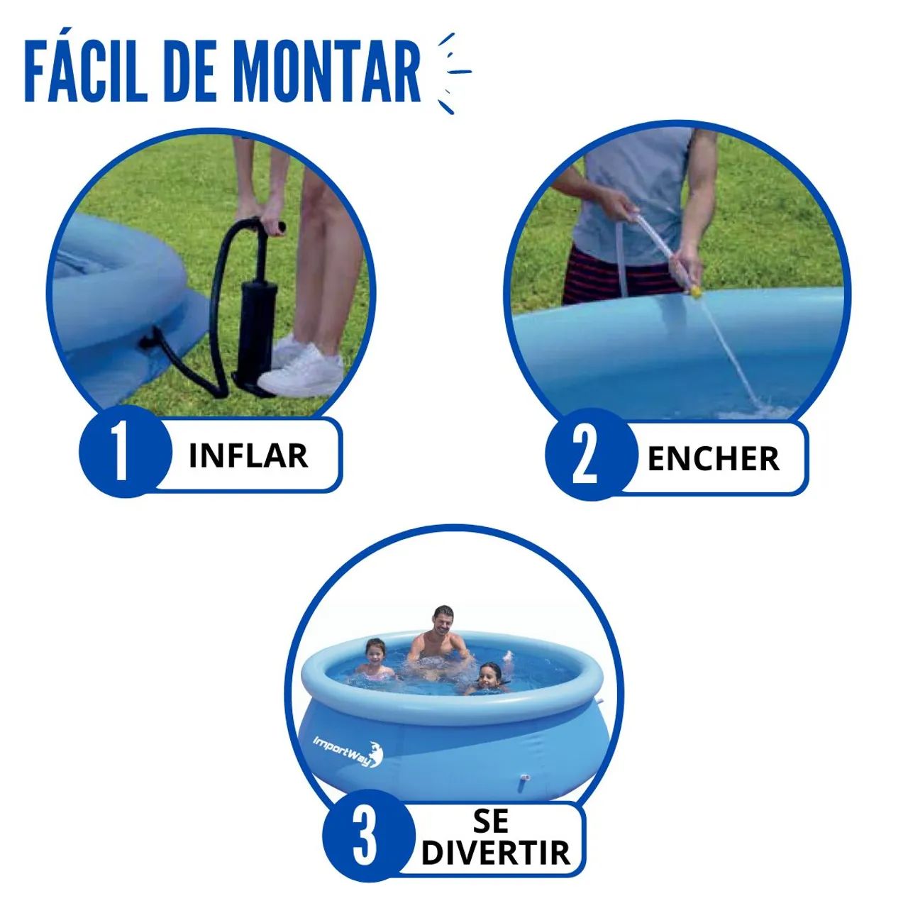 Piscina 2.490 litros nova lacrada - Foto 4