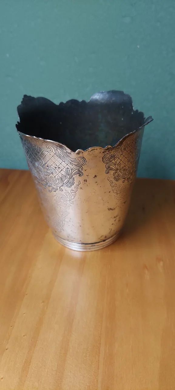 Antigo Vaso Prata Régia 90 - Foto 2