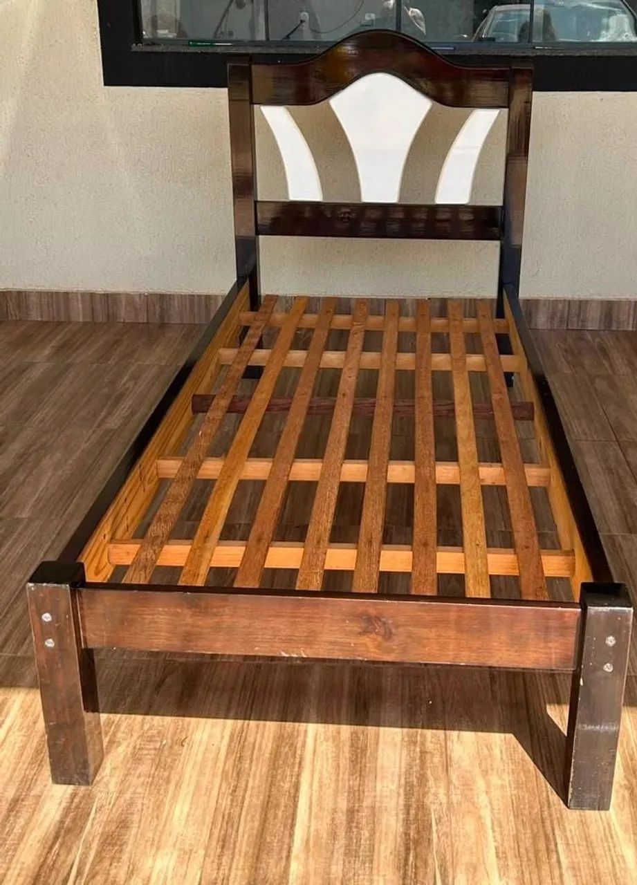 Cama de Solteiro (toda de madeira)  - Foto 2