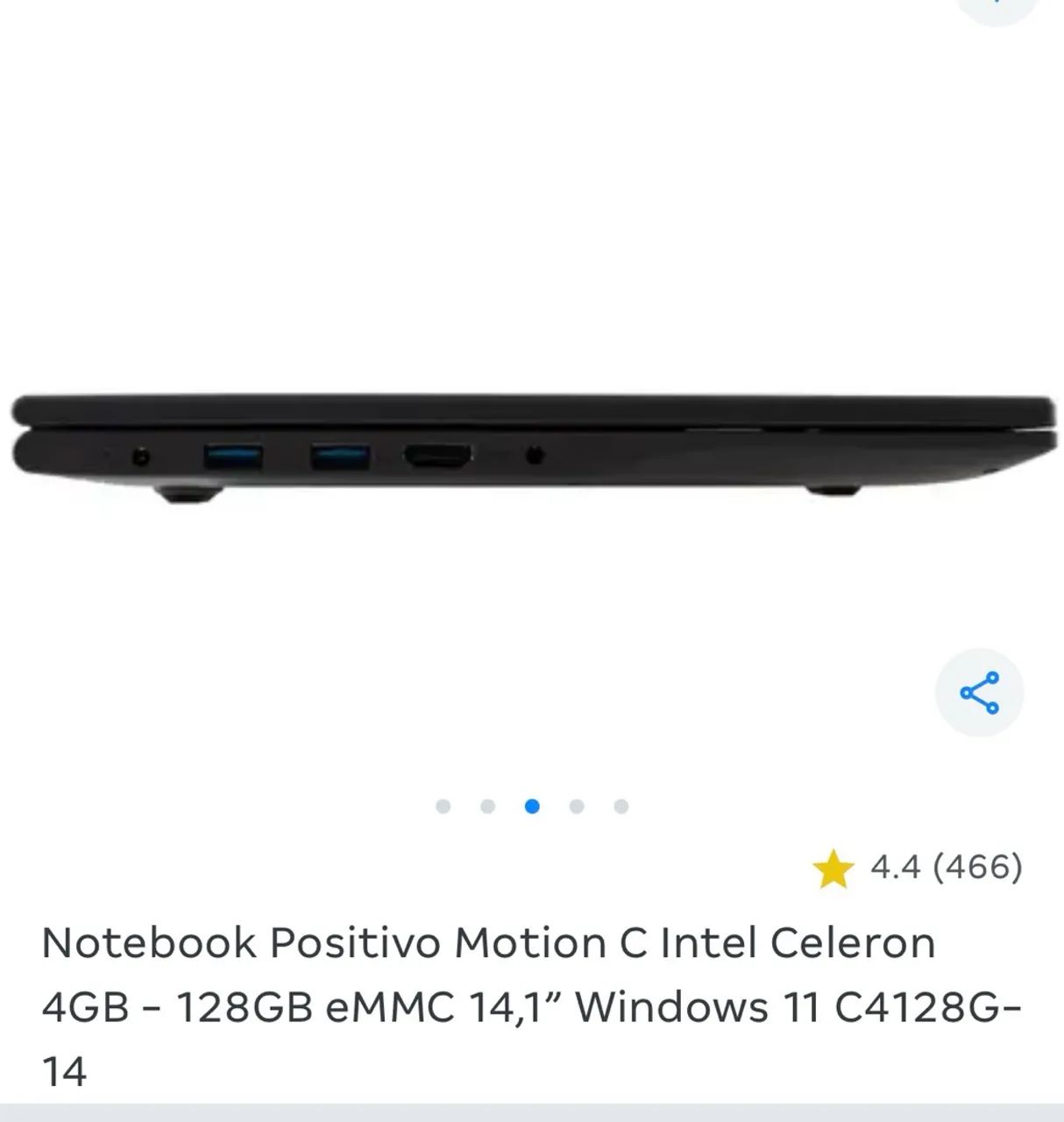 Notebook Positivo Motion C Intel Celeron 4GB - 128GB eMMC 14,1? Windows 11 C4128G-14 - Foto 4