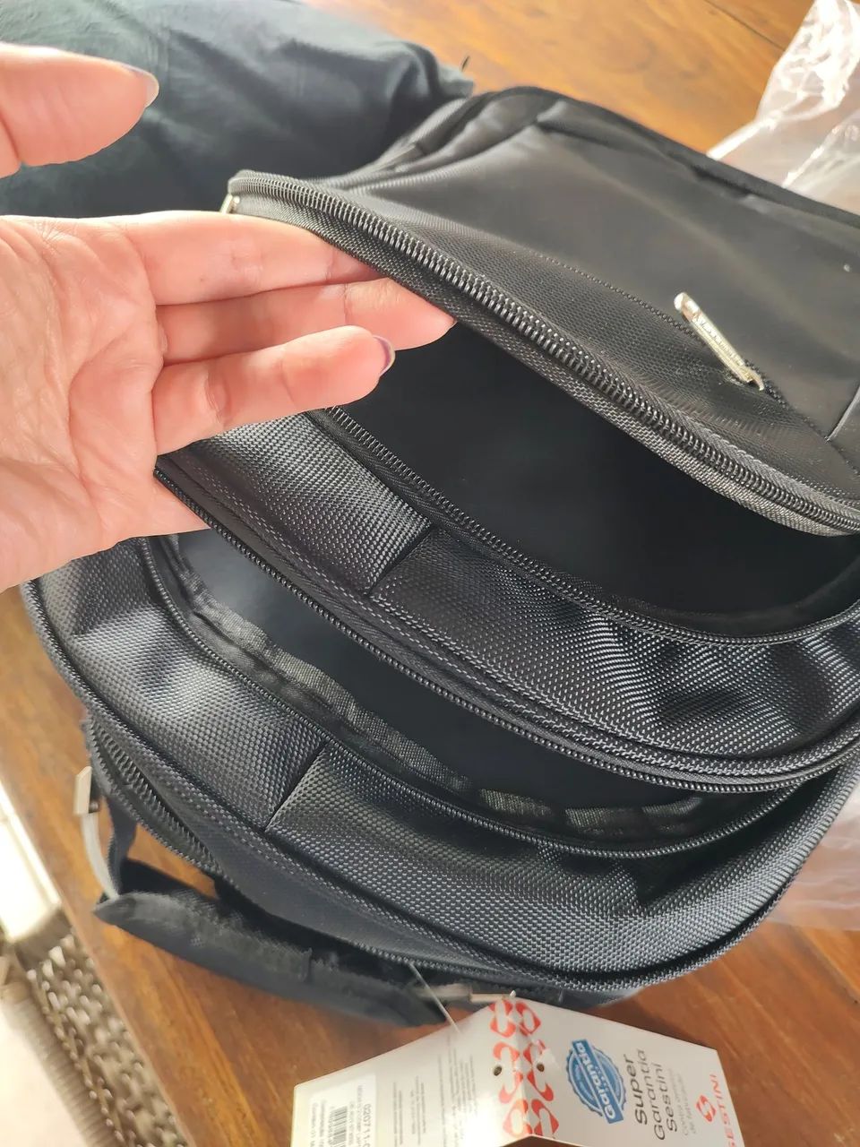 Mochila executiva preta Sestini  - Foto 3