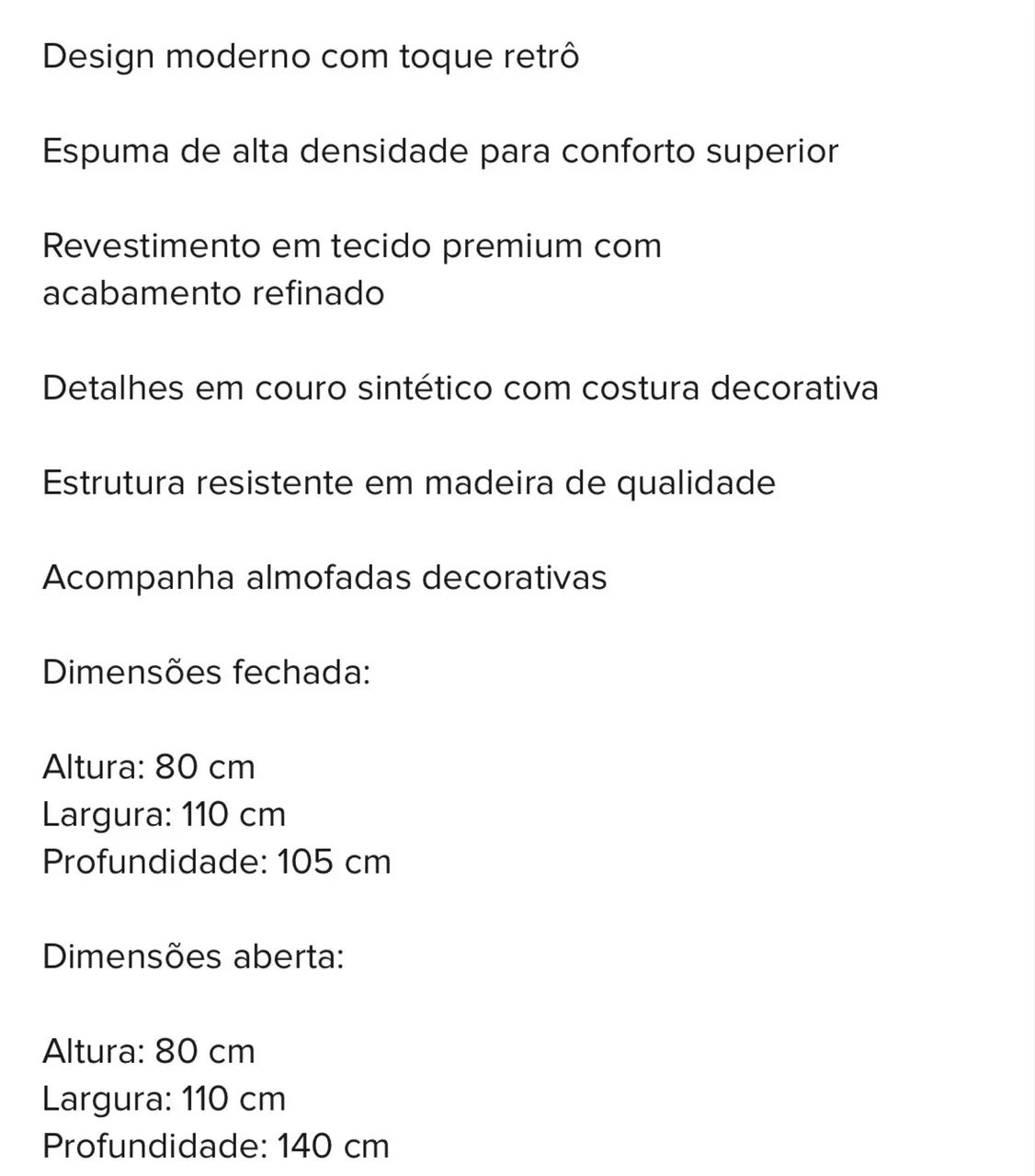 Sofá pequeno - poltrona cama orfeu 65746288279938122