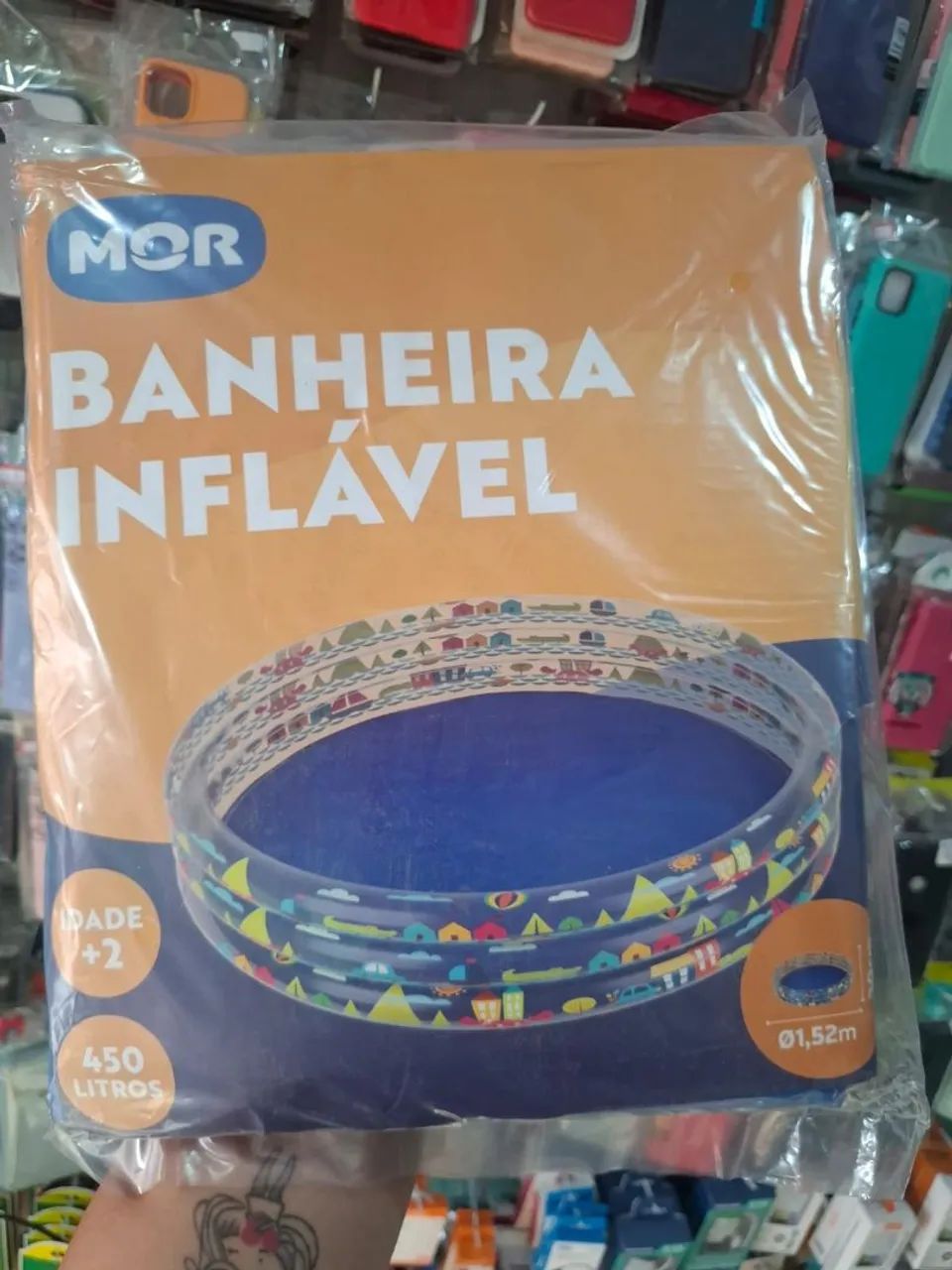 Piscina tipo banheira 450 litros nova mor - Foto 4