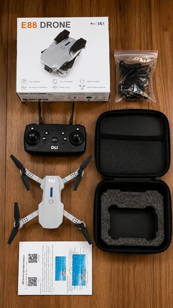 ? Drone E88 Dual Câmera Wi-Fi  - Foto 3