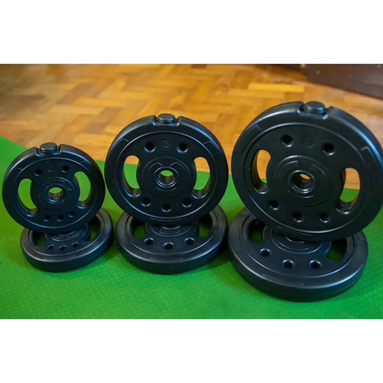 Kit 60kg Kenkorp barras e anilhas  - Foto 3