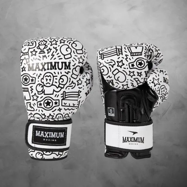Luva de Boxe Infantil Maximum White - Criativa, Confortável e Resistente - Foto 2