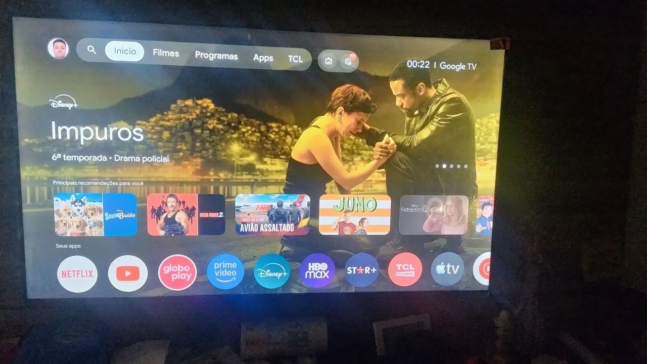 ? TV TCL 55" 4K Smart Google TV + Comando de Voz - IMAGEM DE CINEMA!!! ? - Foto 2