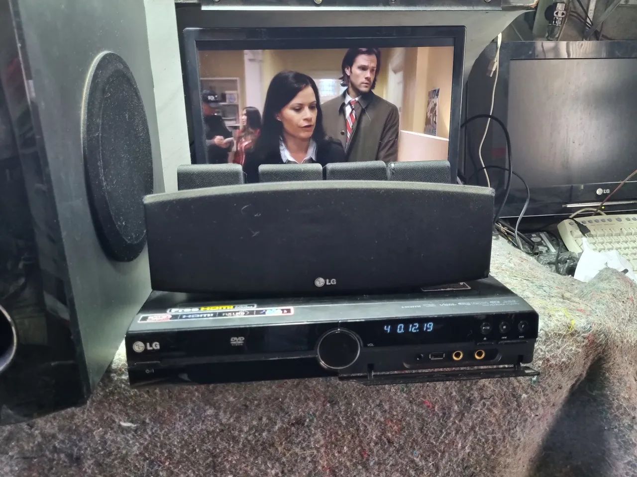 Dvd home theater lg ht305su com controle remoto 