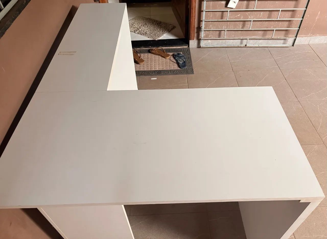 Mesa de Escritório em L - MDF - Foto 3
