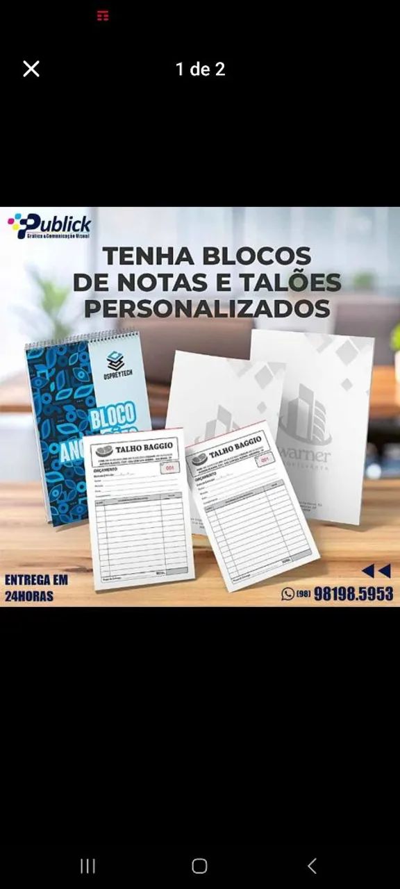 Blocos de notas