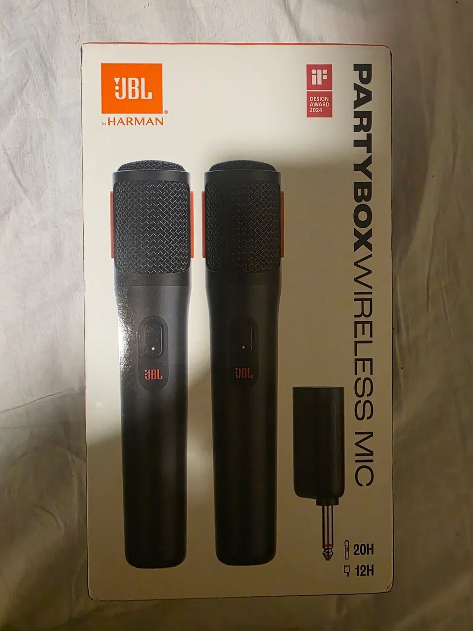 Microfones JBL Partybox Novos