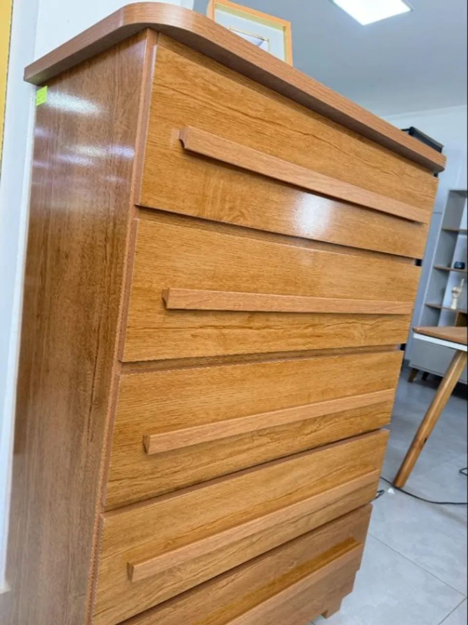 Cômoda Belly 100% MDF Bom Pastor 5 Gavetas - Fazemos entrega 