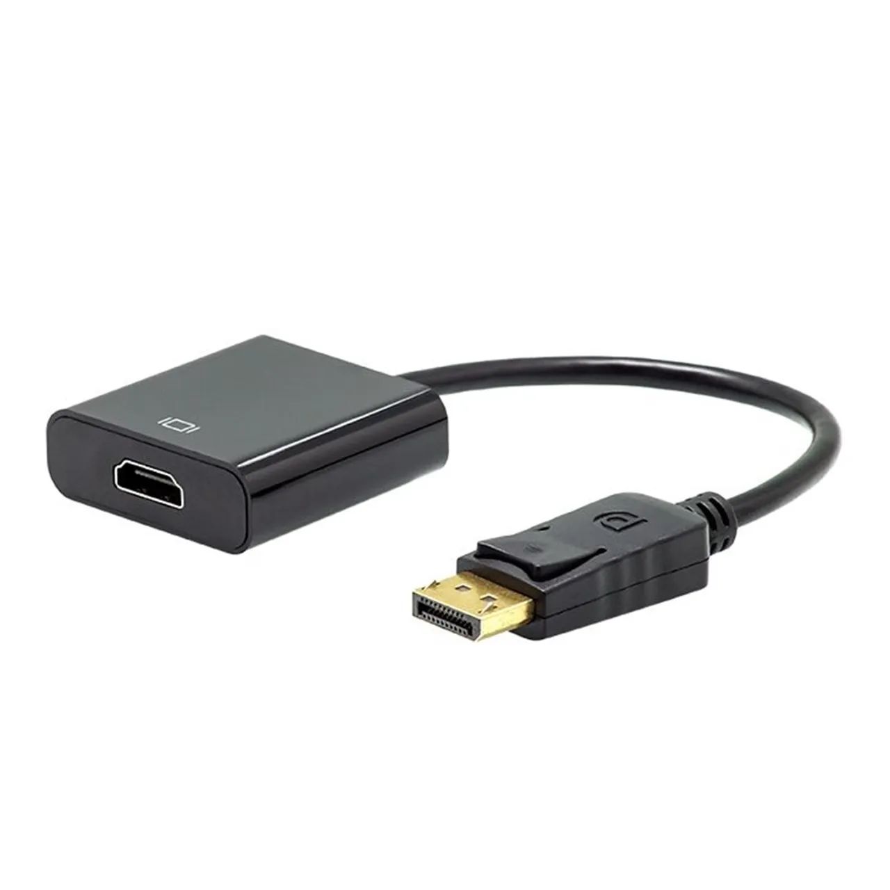 Cabo Conversor Displayport (Macho) Para HDMI (Fêmea), Preto 