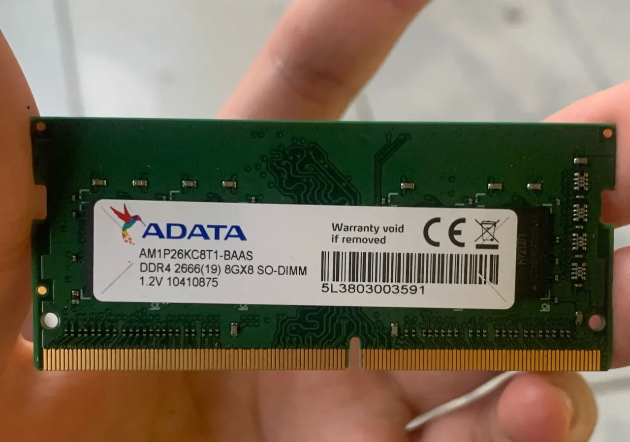 Memória RAM - ADATA 8GB (NOTEBOOK)