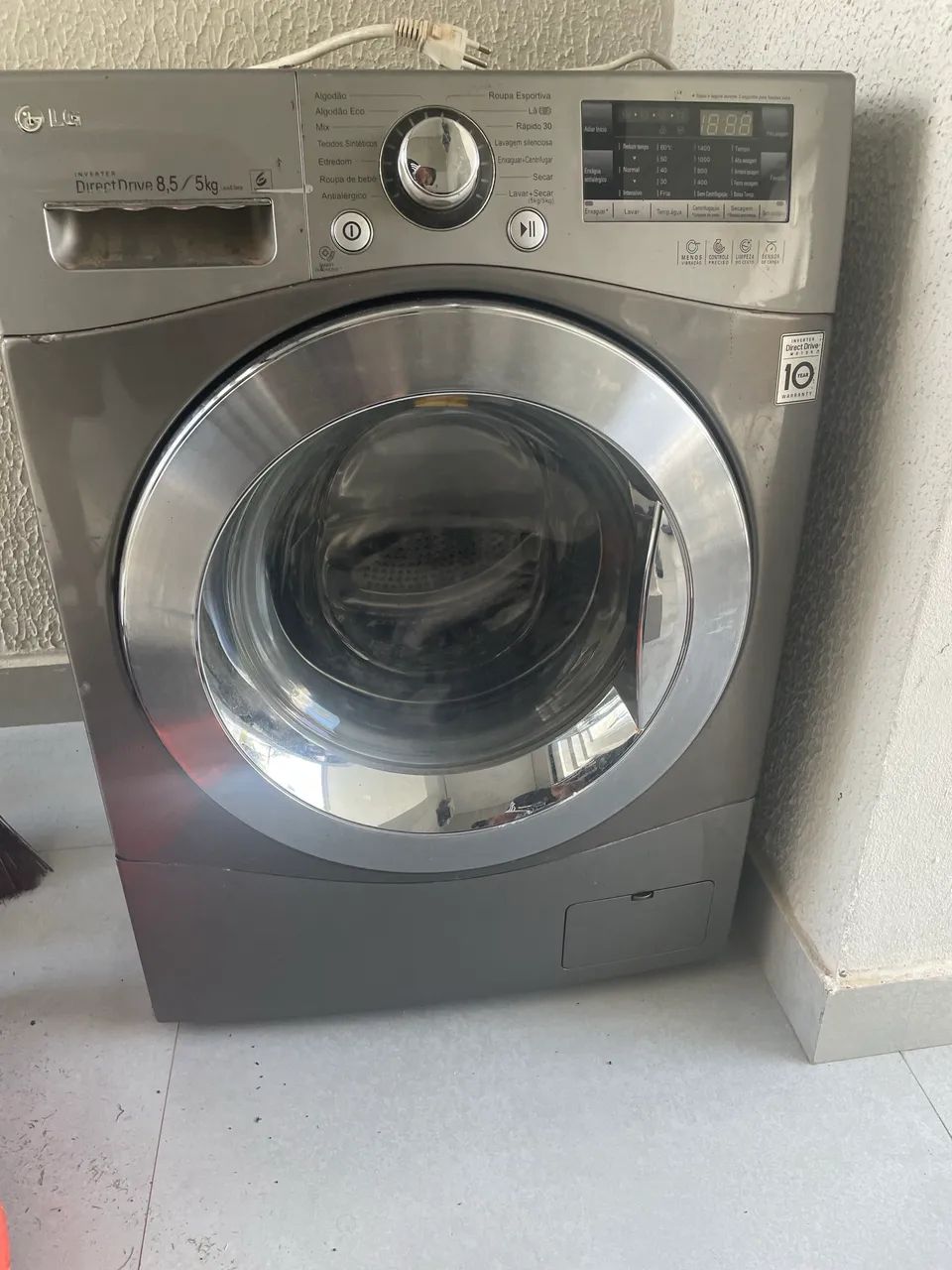lava e seca da LG da linha Inverter Direct Drive 8,5 kg