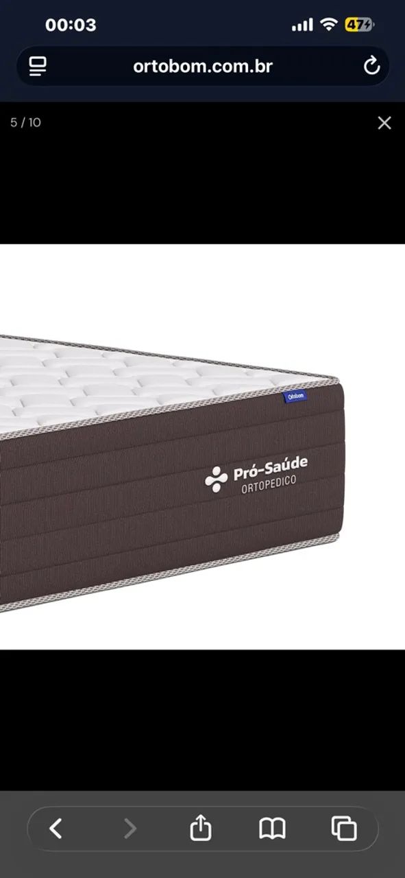 CAMA BAÚ SOLTEIRO + COLCHÃO ORTOBOM - Foto 3