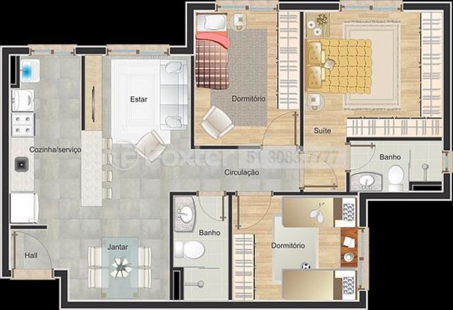 Apartamento à venda com 3 dormitórios em Vila monte carlo, Cachoeirinha cod:189021 - Foto 15