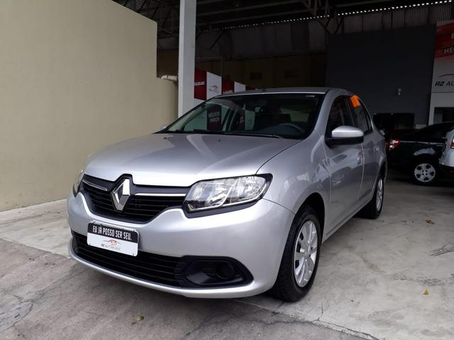 Renault 2013/2014 logan 1.6 expression Flex completo prata impecável confira - Foto 4