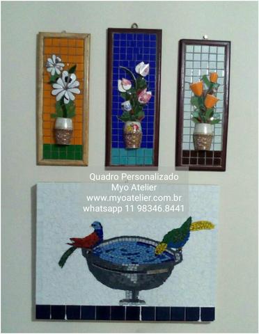 Quadro mosaico, espelho mosaico, decoração, mosaico