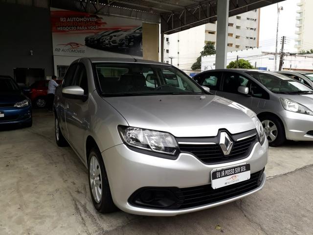 Renault 2013/2014 logan 1.6 expression Flex completo prata impecável confira - Foto 9