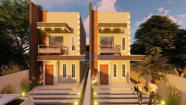 Casa duplex com 2 suites e 4 vgs