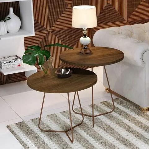 Conjunto Mesa Lateral JB Bechara *nova na caixa