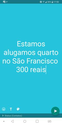 Temos quarto pra alugar