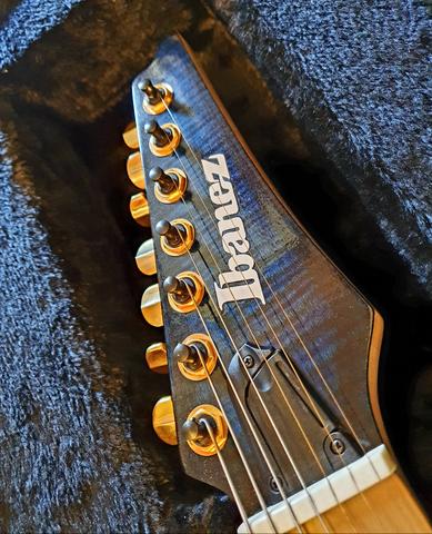 Ibanez iron label RGIX27FEQM SBS Sapphire Blue premium prestige Jem js1000 rg550 - Foto 5