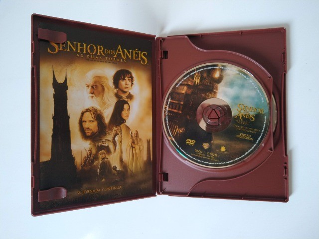 DVD Original Duplo Filme O Senhor dos Anéis. Usado em excelente estado. DVD sem arranhões