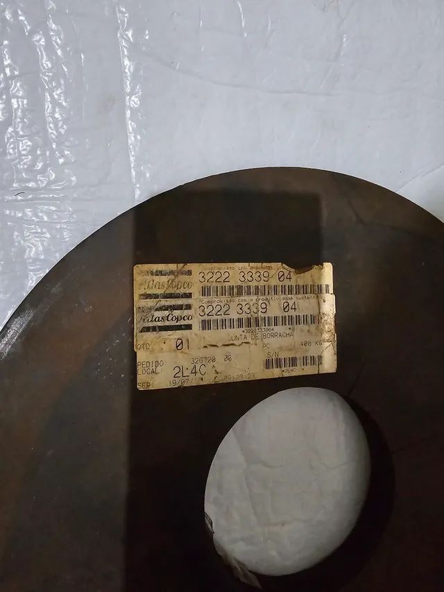 Atlas copco junta borracha coxim novo original 3222333904 - Foto 2