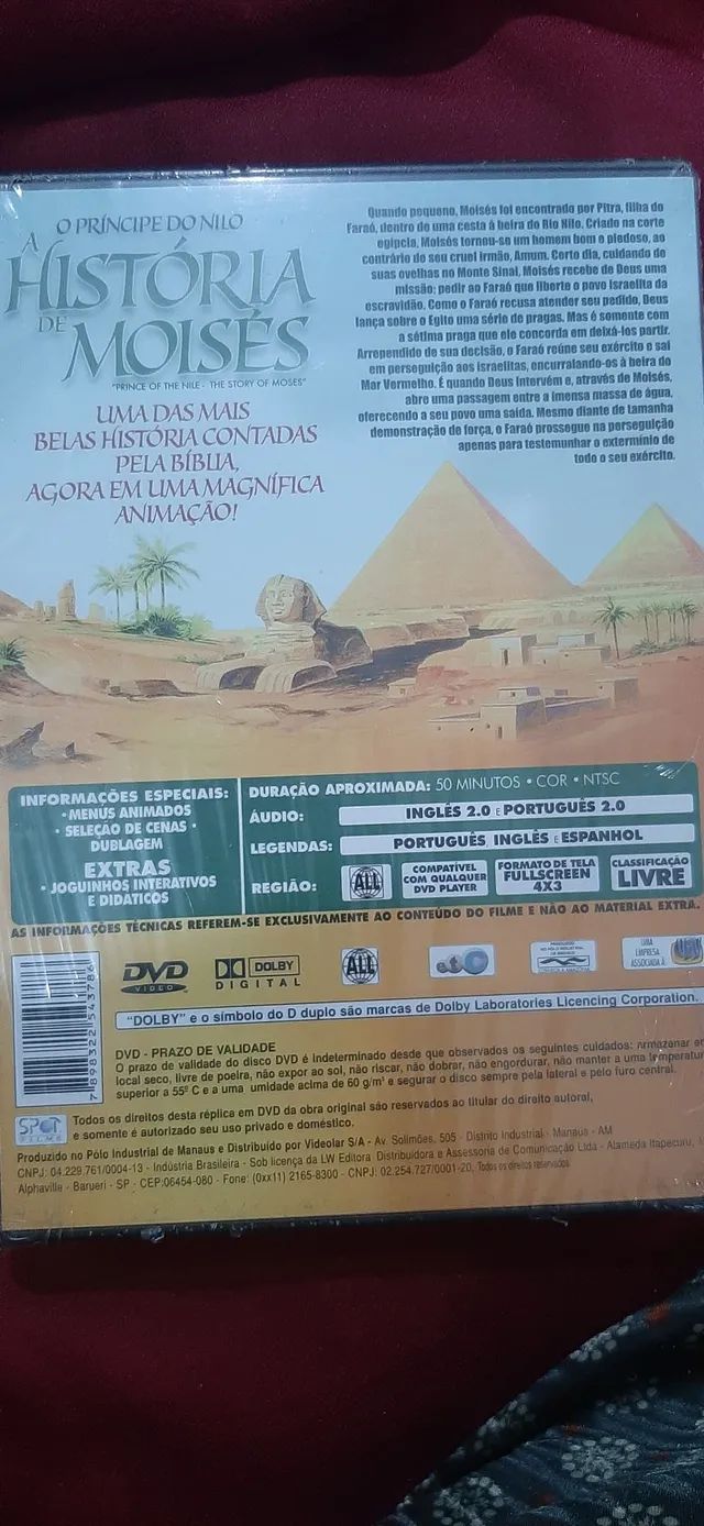 Dvd A História de Moisés  - Foto 2